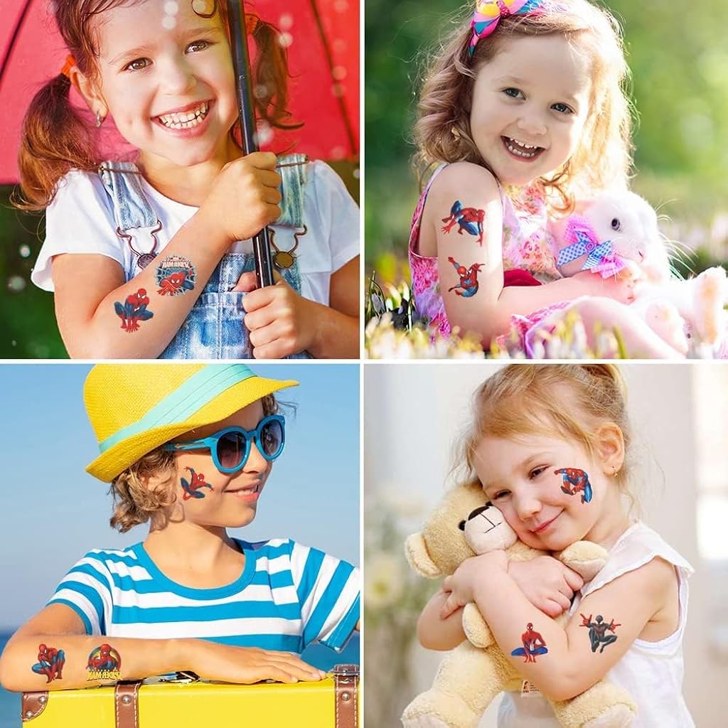 MAYCREATE® 20 Sheets Cartoon Temporary Tattoos for Kids MAYCREATE® 20 Sheets Cartoon Temporary Tattoos for Kids